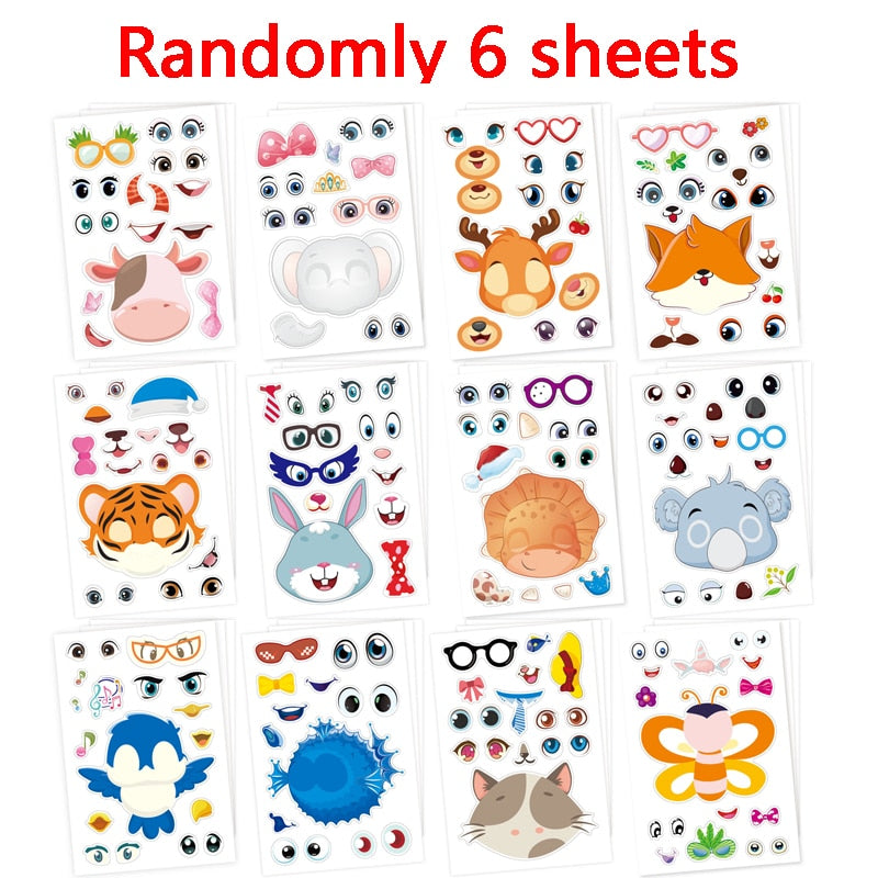 24Sheets Children DIY Puzzle Sticker Games