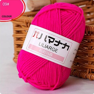 Milk Sweet Soft Cotton Blended Yarn (62 color options)