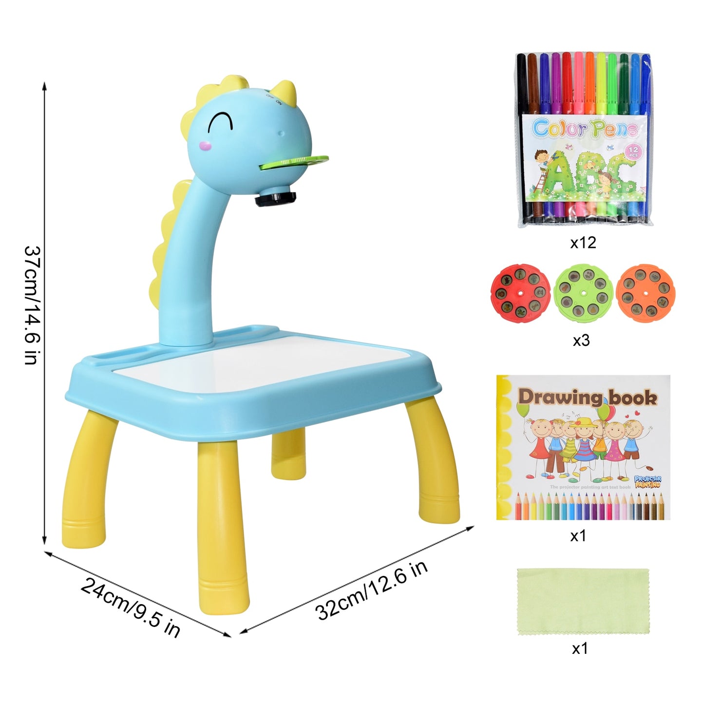 Children LED Projector Art Drawing Table