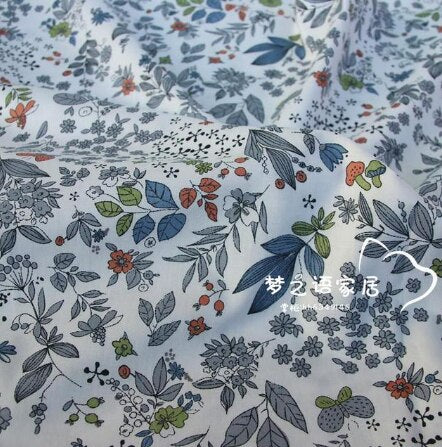 Floral and Patterned Cotton Fabric 50x80cm