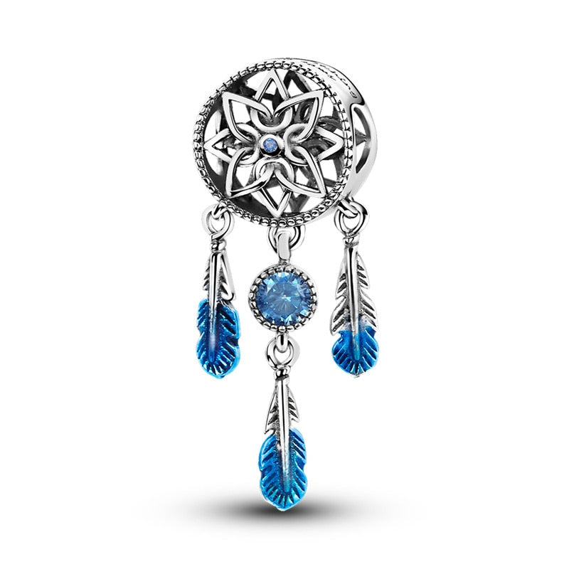 Assortment Charms Blue Accented