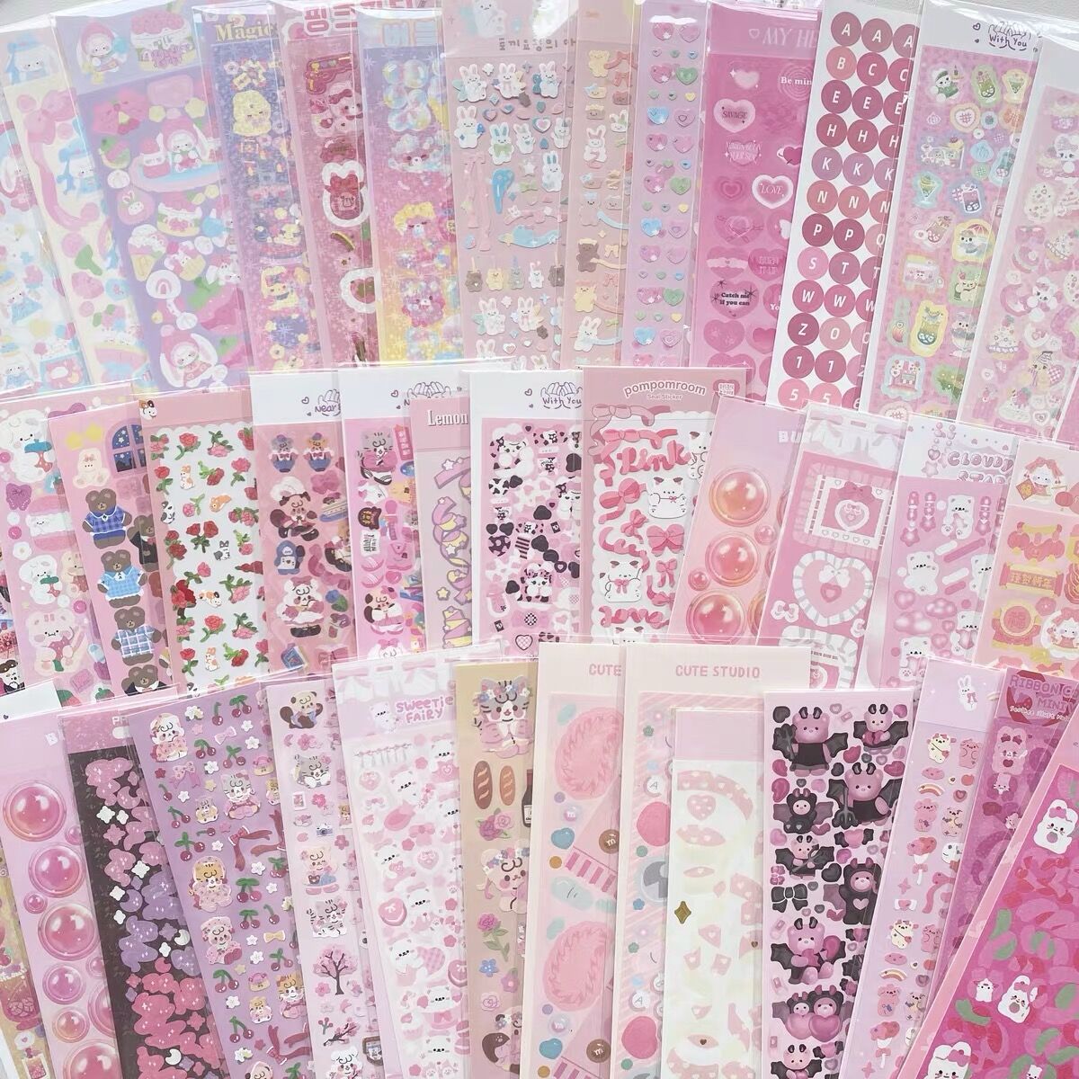 Decorative Stickers Variety (style options, 3-8 sheets)