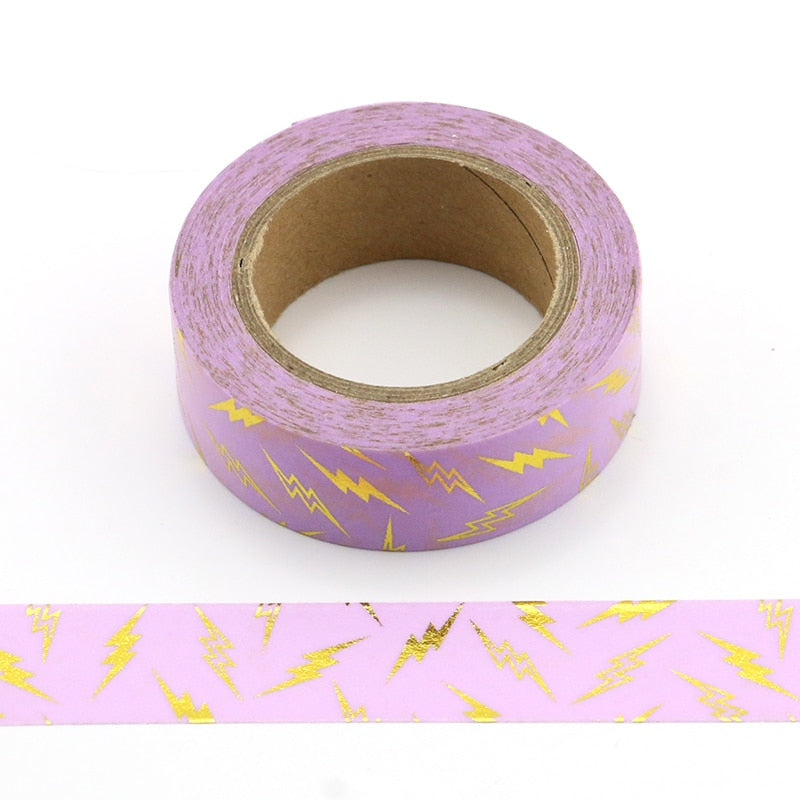 Variety Pattern Decorative Tape (15mmx10m, color/style options)