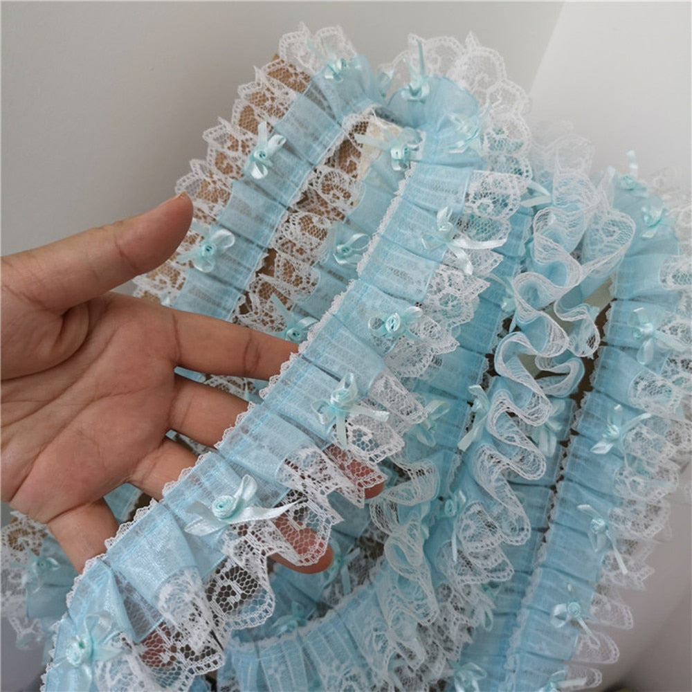 Pleated Lace Fabric Ribbon