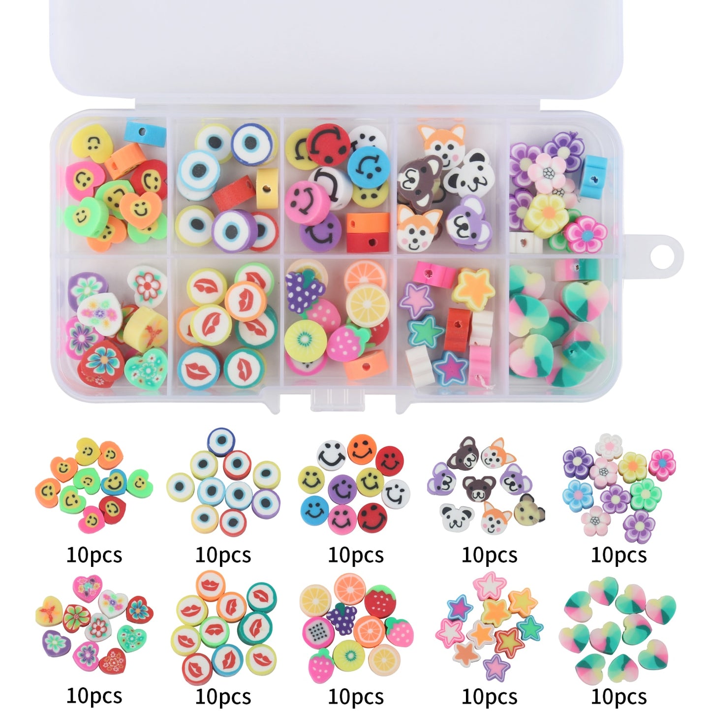 15 Style Mix Polymer Clay Acrylic Jewelry Making Kits