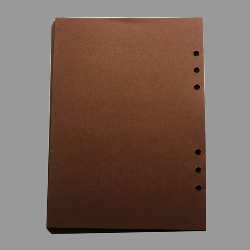 Blank Cover Loose-Leaf Scrapbook White, Black, or Coffee Colored Paper