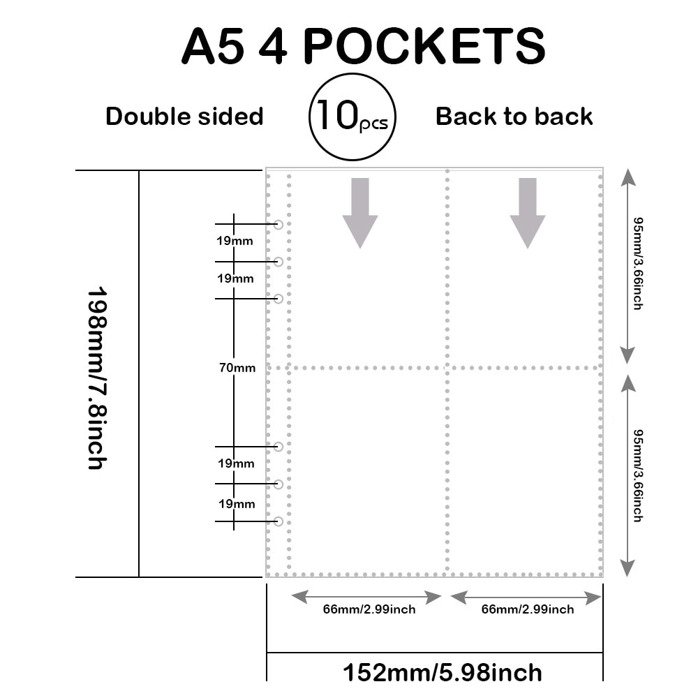 Page Protectors (1/2/4 pocket, 10 pack)