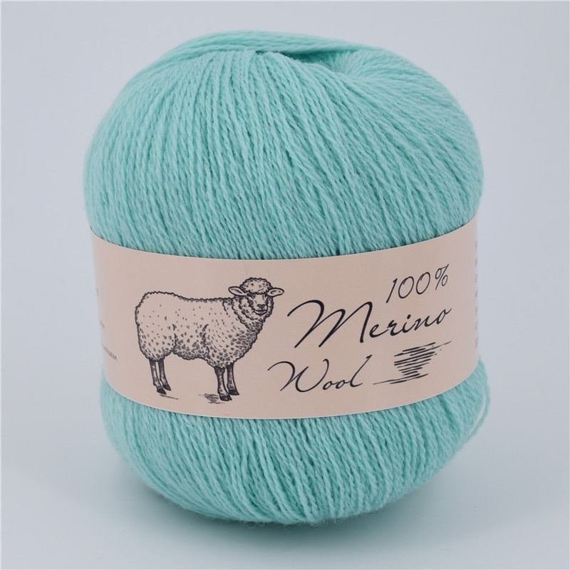 100% Medium-Fine Soft Crochet Merino Wool Yarn