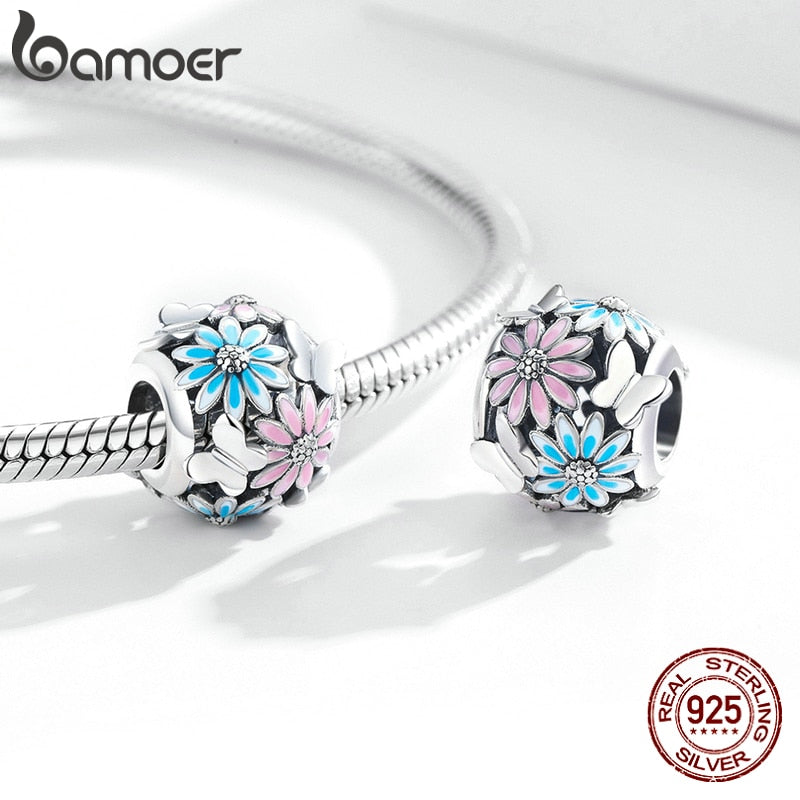 Bamoer Bracelet Romantic Enamel Charms (style option)