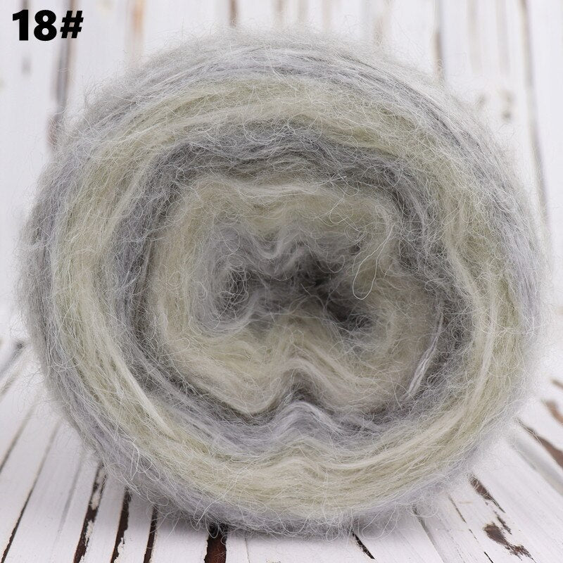 Rainbow Angola Amorous Mohair Wool Yarn