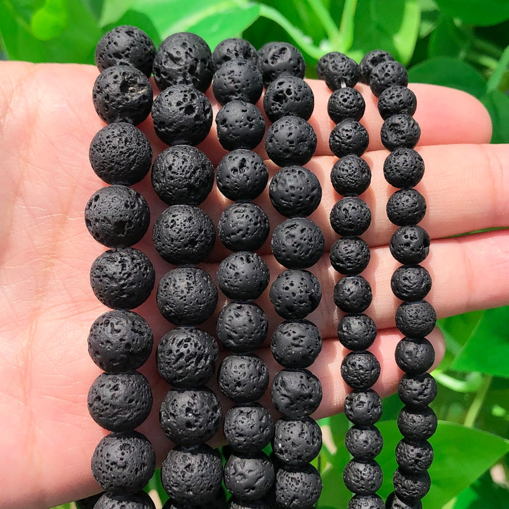 Natural Stone Matte Round Beads