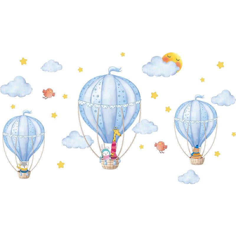 Hot Air Balloons Wall Stickers