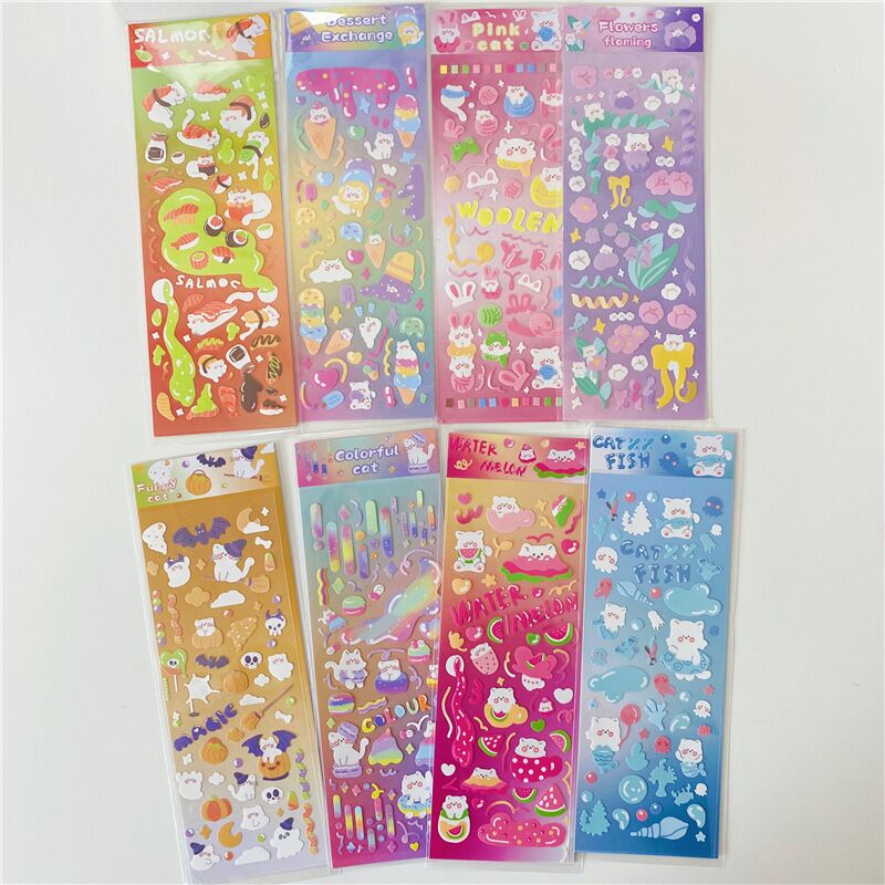 Decorative Stickers Variety (style options, 3-8 sheets)