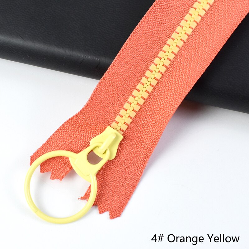 10Pcs Resin Ring Zip Slider Zipper