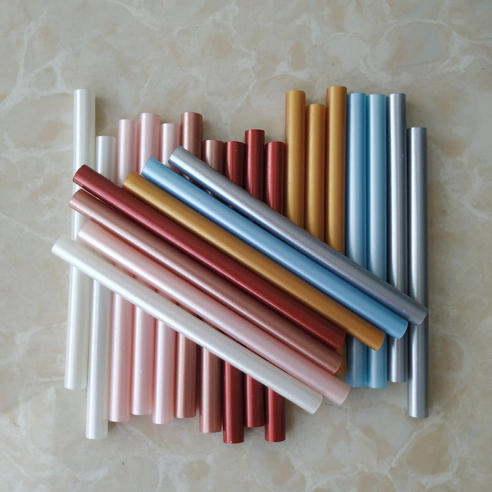 Metallic Hot Glue Sticks (7x100mm, 20/pack, color options)