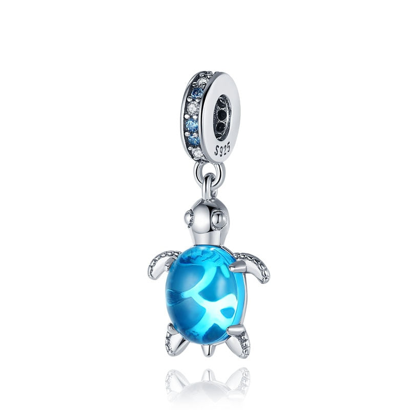 Assortment Charms Blue Accented