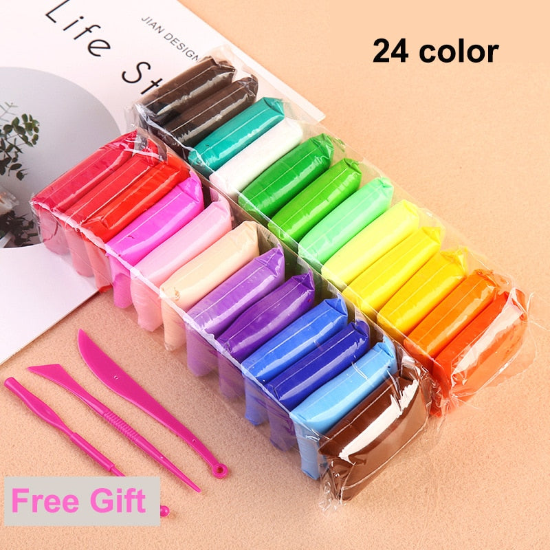 36 Color/Set Light Clay Plasticine