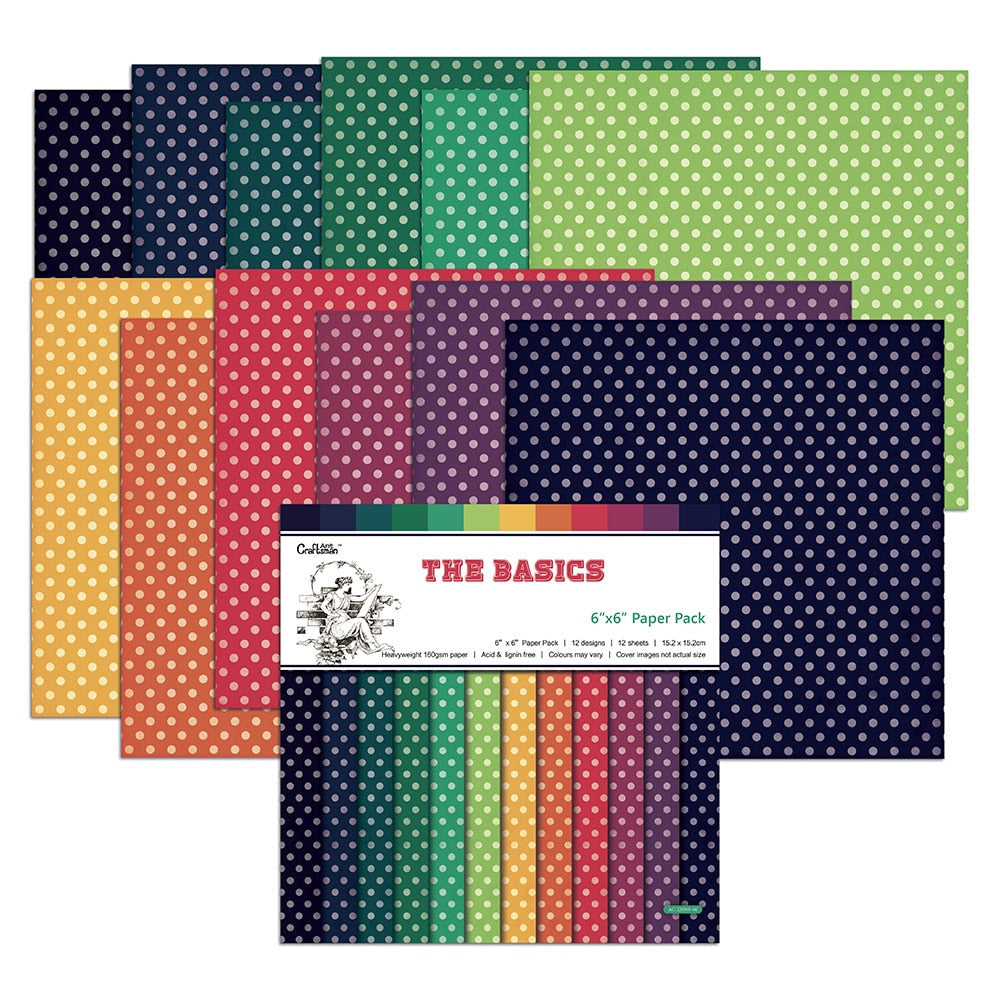 Decorative Scrapbook Paper (12/pack, color/style options)