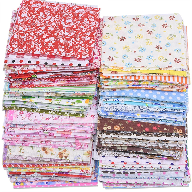 7-50pcs Assorted Floral Printed Cotton Fabric