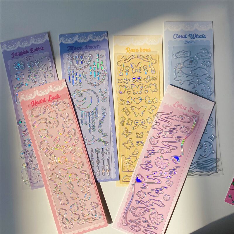 Decorative Stickers Variety (style options, 3-8 sheets)