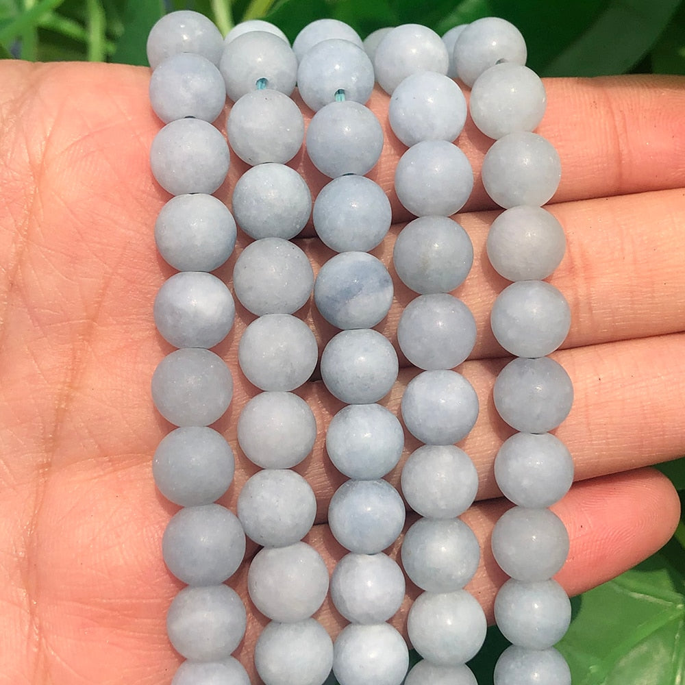 Natural Stone Matte Round Beads