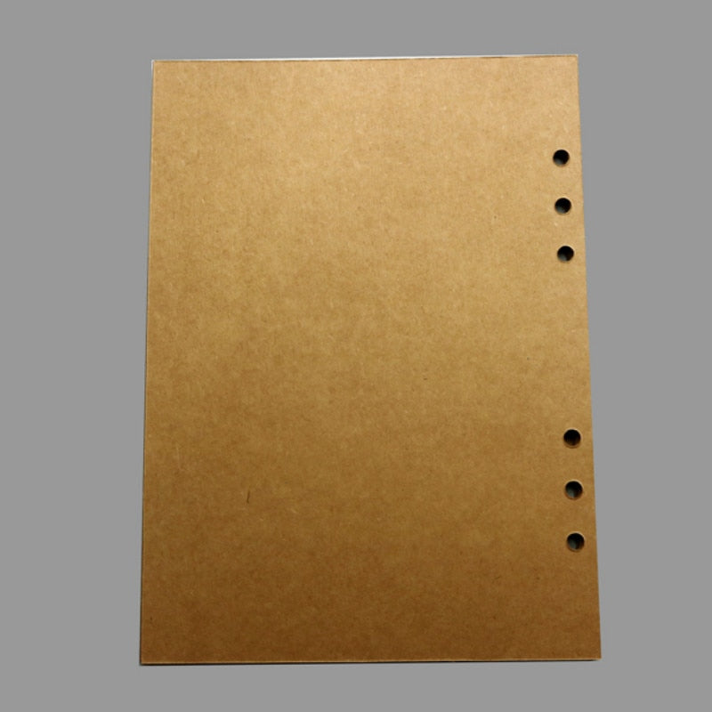 Blank Cover Loose-Leaf Scrapbook White, Black, or Coffee Colored Paper