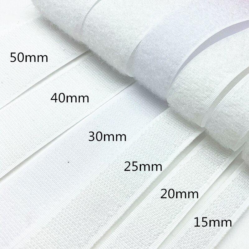 Black or White Velcro Fastener (1 yard per pair, 15-50mm thick)