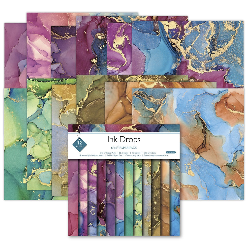 Decorative Scrapbook Paper (12/pack, color/style options)