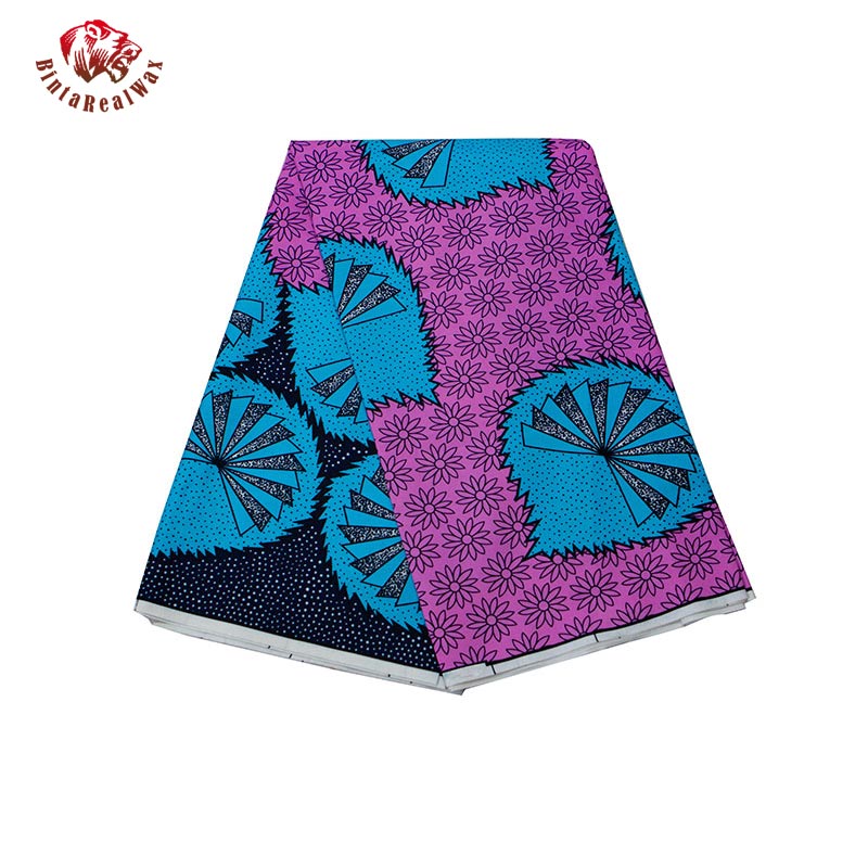 African Geometric Pattern Ankara Polyester Fabric