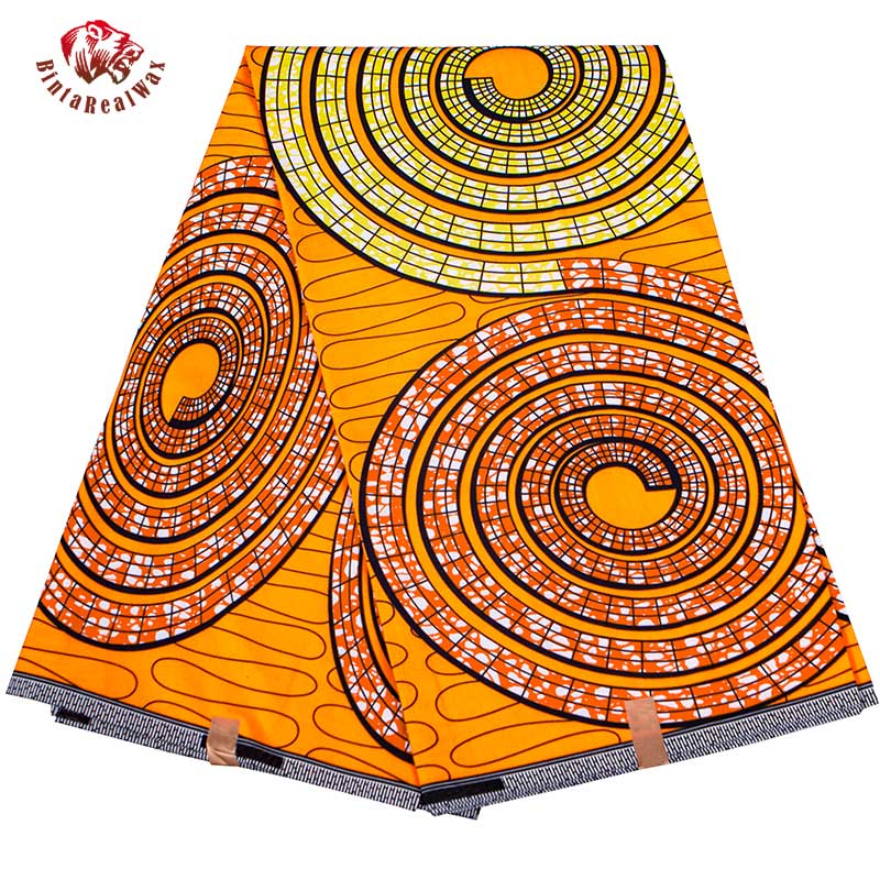 African Geometric Pattern Ankara Polyester Fabric