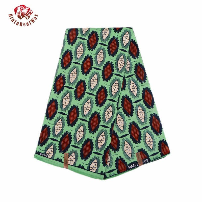 African Geometric Pattern Ankara Polyester Fabric