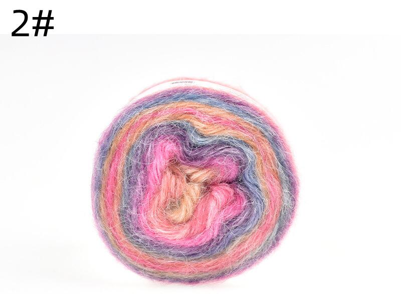 Rainbow Angola Amorous Mohair Wool Yarn