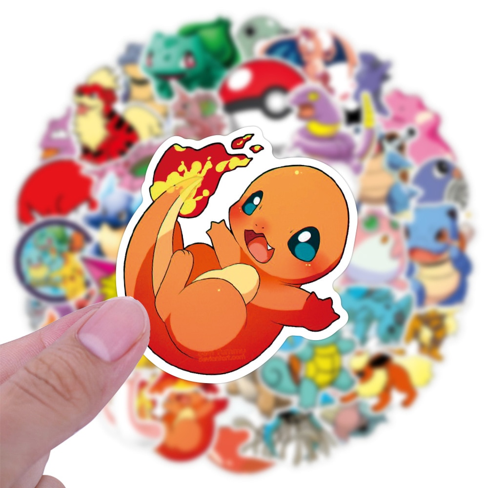 50pcs Kawaii Pokemon Anime Stickers