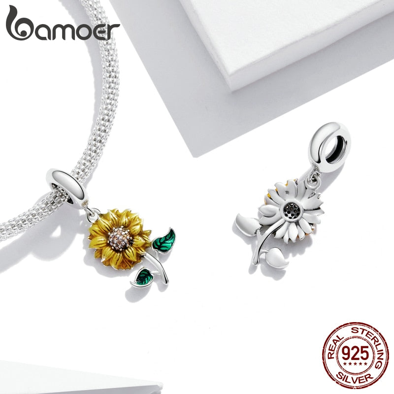 Bamoer Bracelet Yellow Accented Charms (style option)