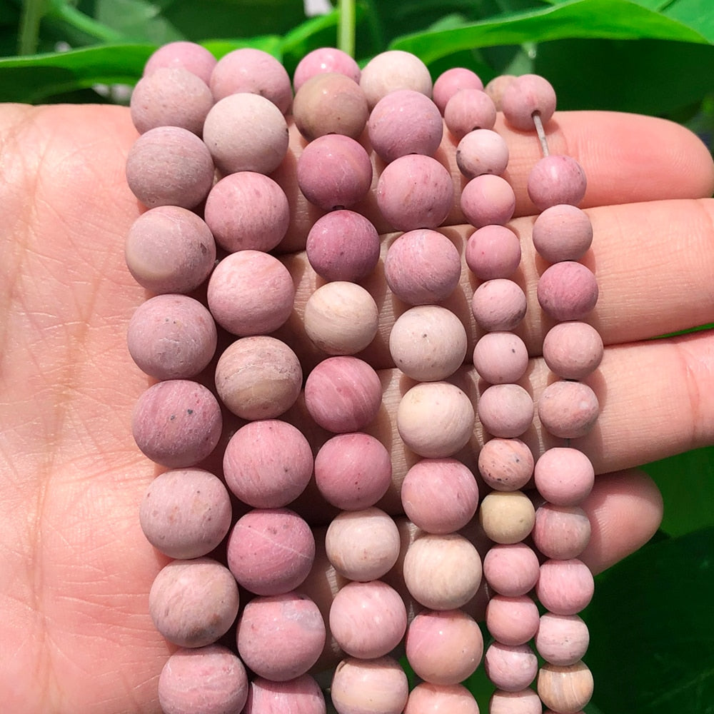 Natural Stone Matte Round Beads