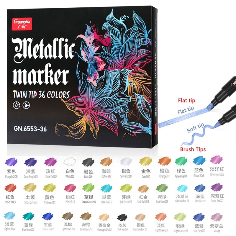 Acrylic Paint Marker Pens Extra Fine Tip (12/24/36 colors/set)