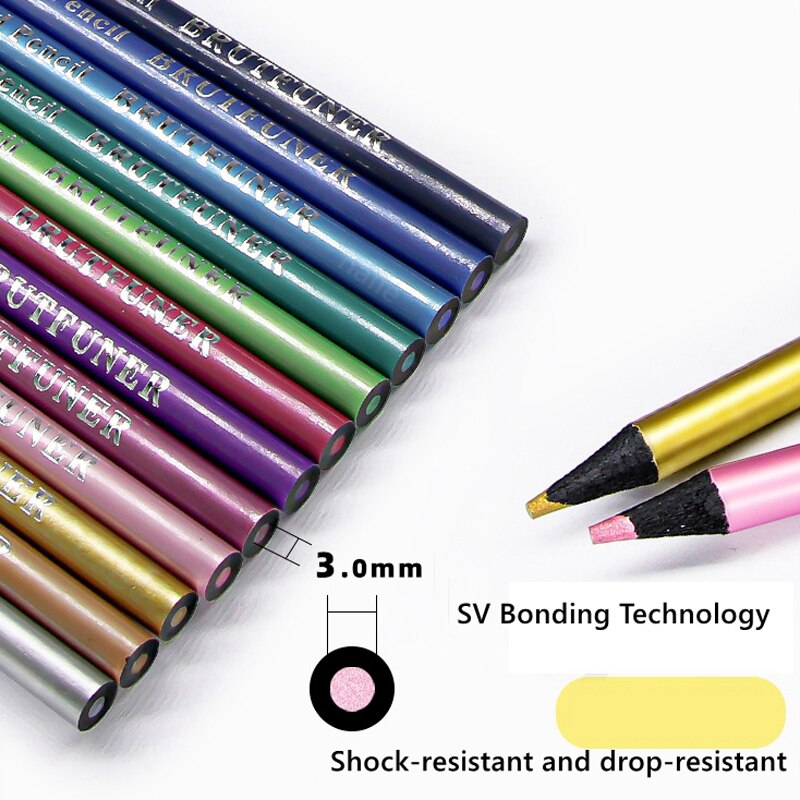 Metallic Colored Pencil 12/pack