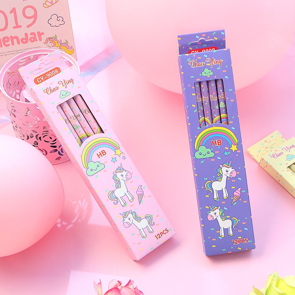 Cute Unicorn Pencil (12/set)