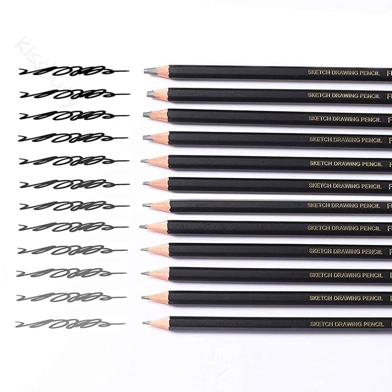 Professional Drawing Sketching Pencil Set 12 Pieces