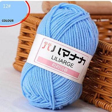 Milk Sweet Soft Cotton Blended Yarn (62 color options)