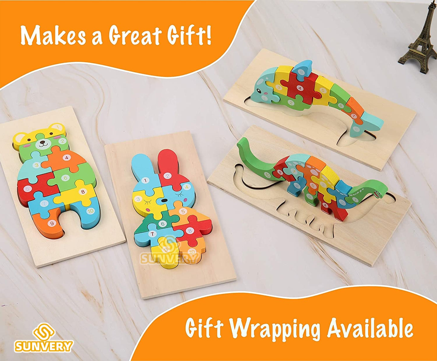 Montessori Wooden Puzzles