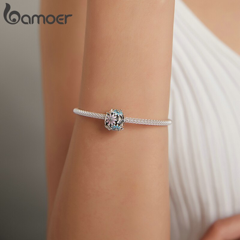 Bamoer Bracelet Romantic Enamel Charms (style option)