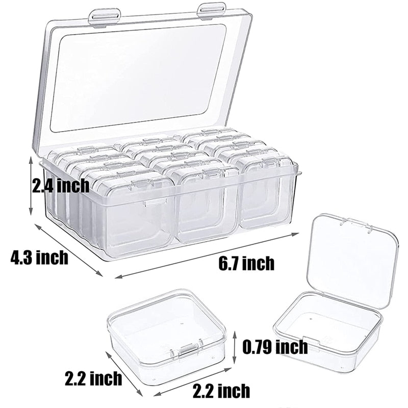 13 Pack Plastic Storage Box