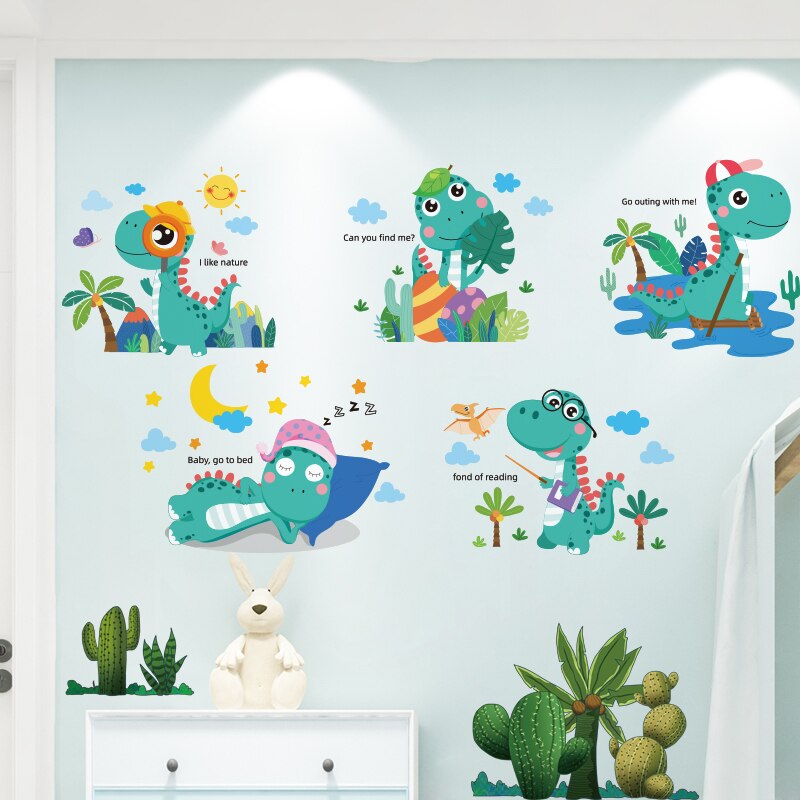 Cartoon Dinosaur Wall Stickers