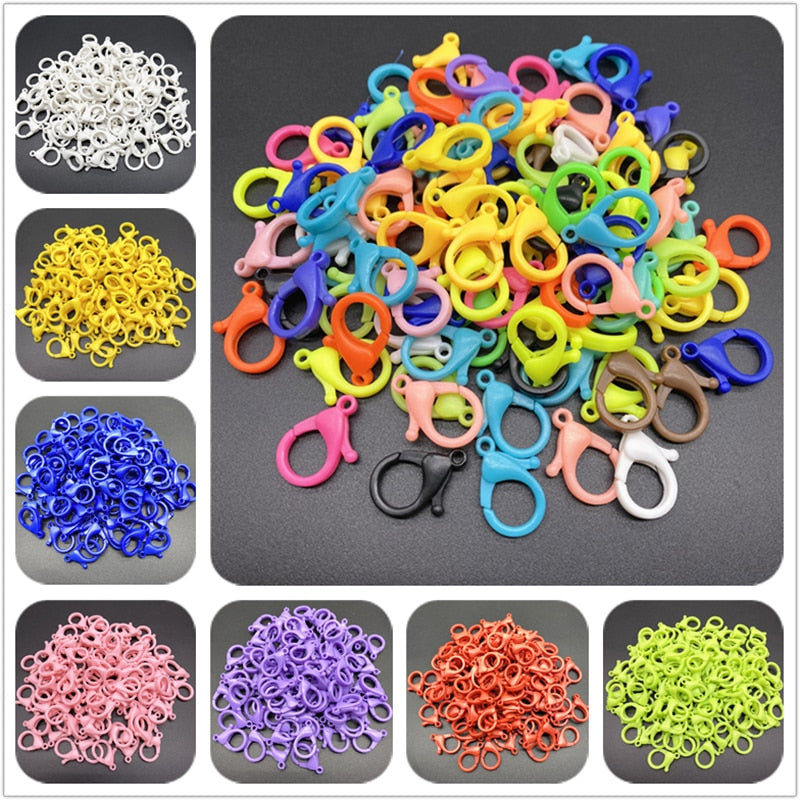 10Pcs 26mm Plastic Lobster Clasp Hooks