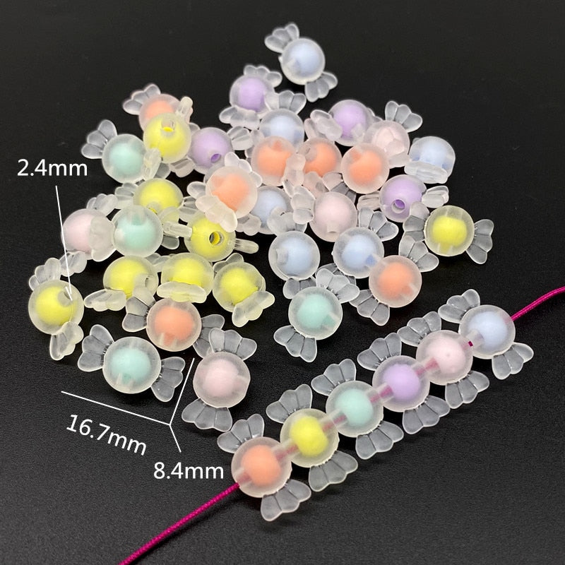 Acrylic Beads (shape/color options, 20/pack)