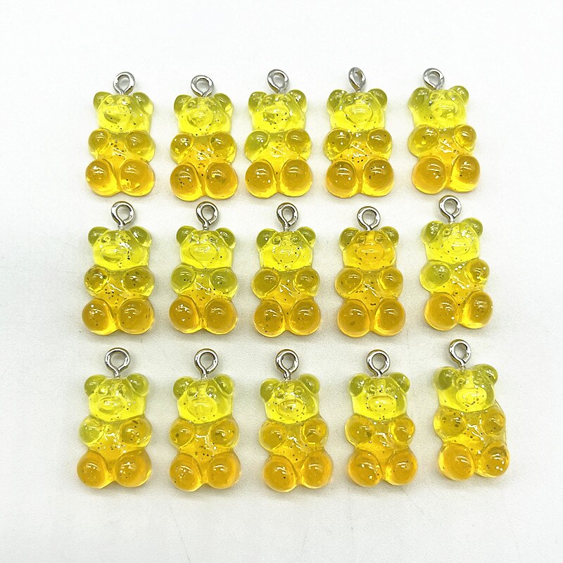 Candy Bear Pendant Charms (10/set, color option)