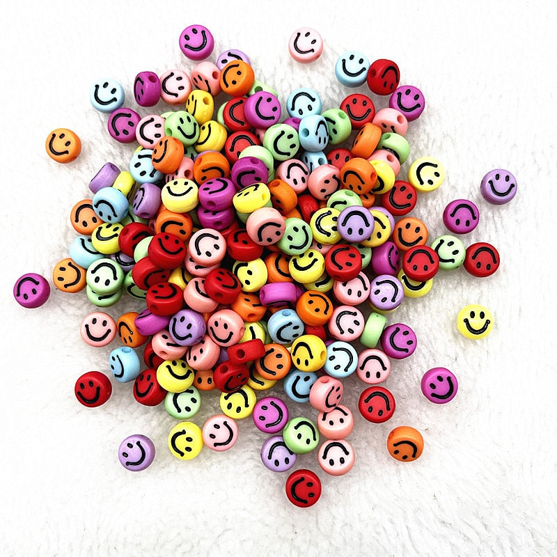 Alphabet Letter Beads (100/pack, color options)