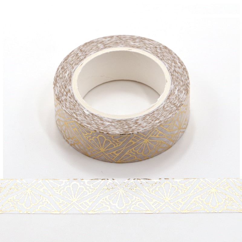 Variety Pattern Decorative Tape (15mmx10m, color/style options)