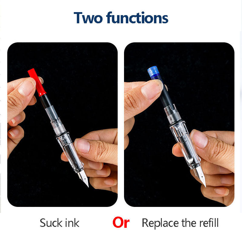 Fountain Pen Set Black/Blue/Red ink (0.38 mm, 33 or 50/set)